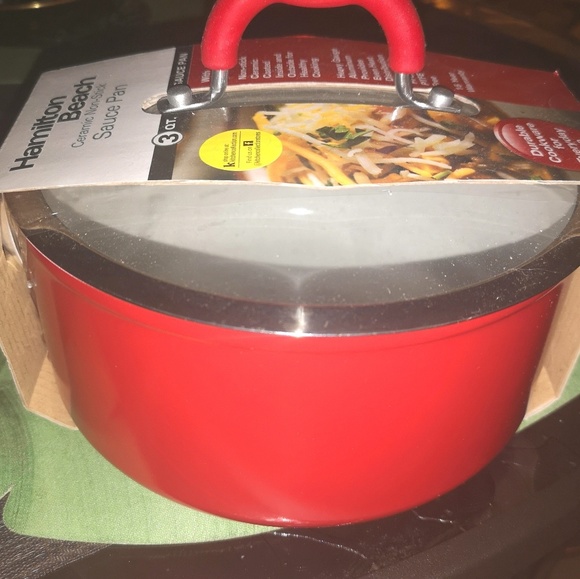 Hamilton Beach Ceramic Non-Stick Sauce Pan 3QT. - Picture 2 of 2